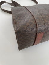 Load image into Gallery viewer, Celine, celine handbag, celine bag, Celine macadam triomphe, Celine macadam, celine triomphe, triomphe, celine vintage, celine vintage handbag, celine vintage tote