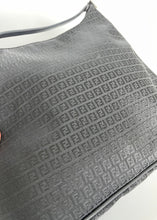 Load image into Gallery viewer, Fendi, Fendi shoulder bag, Fendi vintage bag, Fendi Handbag, Fendi Zucchino, Fendi FF, Fendi Bag, Fendi Black Handbag, Black Shoulder bag