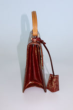 Load image into Gallery viewer, LOUIS VUITTON | SPRING STREET VERNIS HANDBAG | GOLD/ BROWN