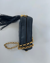 Load image into Gallery viewer, Chanel, Chanel handbag, Handbag, Vintage Chanel, Chanel camera bag, Vintage Chanel Camera bag, Navy blue chanel, Navy camera bag, Navy blue handbag, preloved chanel, secondhand chanel, Preluxe