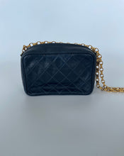 Load image into Gallery viewer, Chanel, Chanel handbag, Handbag, Vintage Chanel, Chanel camera bag, Vintage Chanel Camera bag, Navy blue chanel, Navy camera bag, Navy blue handbag, preloved chanel, secondhand chanel, Preluxe