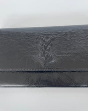 Load image into Gallery viewer, YSL. Yves saint laurent, Preloved YSL, Preloved saint laurent, Belle de jour clutch, YSL clutch, Vintage YSL, Vintage clutch, Black patent leather clutch, YSL black clutch, preloved hanbdbag, clutch, preluxe