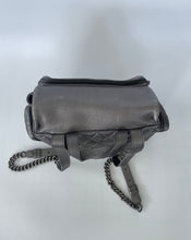 Load image into Gallery viewer, Chanel, Chanel backpack, Luxury backpack, Quilted backpack, Silver backpack, Chanel silver backpack, Chanel airlines backpack, Chanel casual rock airlines backpack, chanel casual rock backpack, Chanel travel bag, Preloved chanel, Preluxe