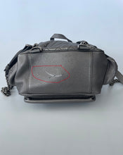 Load image into Gallery viewer, Chanel, Chanel backpack, Luxury backpack, Quilted backpack, Silver backpack, Chanel silver backpack, Chanel airlines backpack, Chanel casual rock airlines backpack, chanel casual rock backpack, Chanel travel bag, Preloved chanel, Preluxe