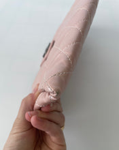 Load image into Gallery viewer, chanel, Chanel clutch, Chanel handbag, pink chanel clutch, pink clutch, Coco pleats clutch, pink coco pleats clutch, Chanel coco pleats clutch, preloved chanel , preluxe