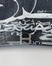 Load image into Gallery viewer, Balenciaga, Balenciaga handbag, Balenciaga graffiti crush chain bag, graffiti crush, balenciaga graffiti bag, graffiti handbag, black balenciaga bag, preloved handbag, preluxe, preloved balenciaga