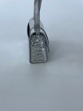 Load image into Gallery viewer, Balenciaga, Mini balenciaga, Balenciaga hourglass bag, Balenciaga mini hourglass bag, Silver balenciaga bag, Mini hourglass handbag, Mini silver hourglass bag, crossbody balenciaga, preluxe, preloved handbag, preloved balenciaga