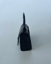Load image into Gallery viewer, Black balenciaga crossbody, Balenciaga, Mini balenciaga, Balenciaga hourglass bag, Balenciaga mini hourglass bag, Black balenciaga bag, Mini hourglass handbag, Mini black hourglass bag, crossbody balenciaga, preluxe, preloved handbag, preloved balenciaga