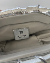 Load image into Gallery viewer, Givenchy, givenchy silver bag, givenchy handbag, givenchy clutch, clutch, evening bag, Silver handbag, Mini kenny, Mini handbag, Givenchy mini kenny bag, givenchy metallic mini kenny, preluxe, preloved, preloved givenchy
