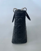 Load image into Gallery viewer, Dior, Christian dior, Lady DIor handbag, Lady dior cannage handbag, Lady dior bag, Dior cannage, Preluxe, Preloved handbag, Preloved dior, Black dior handbag