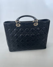 Load image into Gallery viewer, Dior, Christian dior, Lady DIor handbag, Lady dior cannage handbag, Lady dior bag, Dior cannage, Preluxe, Preloved handbag, Preloved dior, Black dior handbag