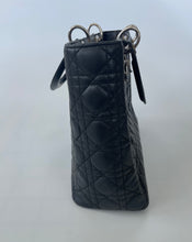 Load image into Gallery viewer, Dior, Christian dior, Lady DIor handbag, Lady dior cannage handbag, Lady dior bag, Dior cannage, Preluxe, Preloved handbag, Preloved dior, Black dior handbag