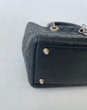 Load image into Gallery viewer, Dior, Christian dior, Lady DIor handbag, Lady dior cannage handbag, Lady dior bag, Dior cannage, Preluxe, Preloved handbag, Preloved dior, Black dior handbag