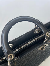 Load image into Gallery viewer, Dior, Christian dior, Lady DIor handbag, Lady dior cannage handbag, Lady dior bag, Dior cannage, Preluxe, Preloved handbag, Preloved dior, Black dior handbag