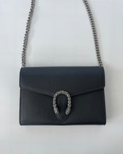 Load image into Gallery viewer, Gucci, gucci crossbody, gucci handbag, Gucci mini dionysus, gucci dionysus collection, Gucci mini dionysus black, black mini dionysus, dionysus wallet on a chain, preloved gucci, preluxe