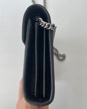 Load image into Gallery viewer, Gucci, gucci crossbody, gucci handbag, Gucci mini dionysus, gucci dionysus collection, Gucci mini dionysus black, black mini dionysus, dionysus wallet on a chain, preloved gucci, preluxe