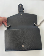 Load image into Gallery viewer, Gucci, gucci crossbody, gucci handbag, Gucci mini dionysus, gucci dionysus collection, Gucci mini dionysus black, black mini dionysus, dionysus wallet on a chain, preloved gucci, preluxe