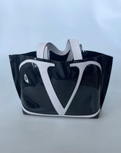 Load image into Gallery viewer, Valentino, Valentino tote, garavani valentino, valentino handbag, handbag, tote bag, beach tote, Escape Vlogo tote, Valentino Escape Vlogo tote, Valentino escape tote, valentino vlogo tote, Luxury tote bag, preluxe, preloved valentino, preloved tote bag
