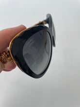 Load image into Gallery viewer, Chanel, Chanel sunglasses, Black chanel sunglasses, black sunglasses, Luxury sunglasses, preluxe, preloved chanel
