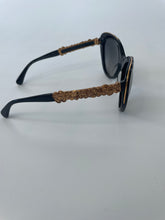 Load image into Gallery viewer, Chanel, Chanel sunglasses, Black chanel sunglasses, black sunglasses, Luxury sunglasses, preluxe, preloved chanel, Chanel style 5354A