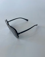 Load image into Gallery viewer, Chanel, Chanel sunglasses, Chanel mirrored sunglasses, Chanel clip on sunglasses, Chanel 2 way sunglasses, Silver chanel sunglasses, preloved sunglasses, preloved chanel, preluxe, chanel 71231