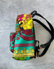 Load image into Gallery viewer, Versace, Versace backpack, Versace medusa nylon zip backpack, medusa backpack, preloved, preluxe, versace medusa backpack