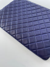Load image into Gallery viewer, CHANEL | CLASSIC POUCH LARGE | BLUE