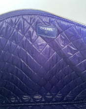 Load image into Gallery viewer, Chanel, Chanel classic pouch, Chanel clutch, Classic pouch large, Chanel blue clutch, chanel blue, chanel sale, preloved, preluxe
