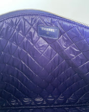 Load image into Gallery viewer, Chanel, Chanel classic pouch, Chanel clutch, Classic pouch large, Chanel blue clutch, chanel blue, chanel sale, preloved, preluxe