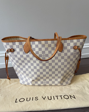 Load image into Gallery viewer, Louis Vuitton Neverfull mm Damier Azur preluxe