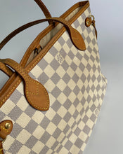 Load image into Gallery viewer, Neverfull pm, neverfull, neverfull damier azur, neverfull azur, louis vuitton, louis vuitton neverfull, louis vuitton neverfull pm, louis vuitton neverfull azur