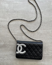 Load image into Gallery viewer, Chanel Cambon wallet on a chain in black