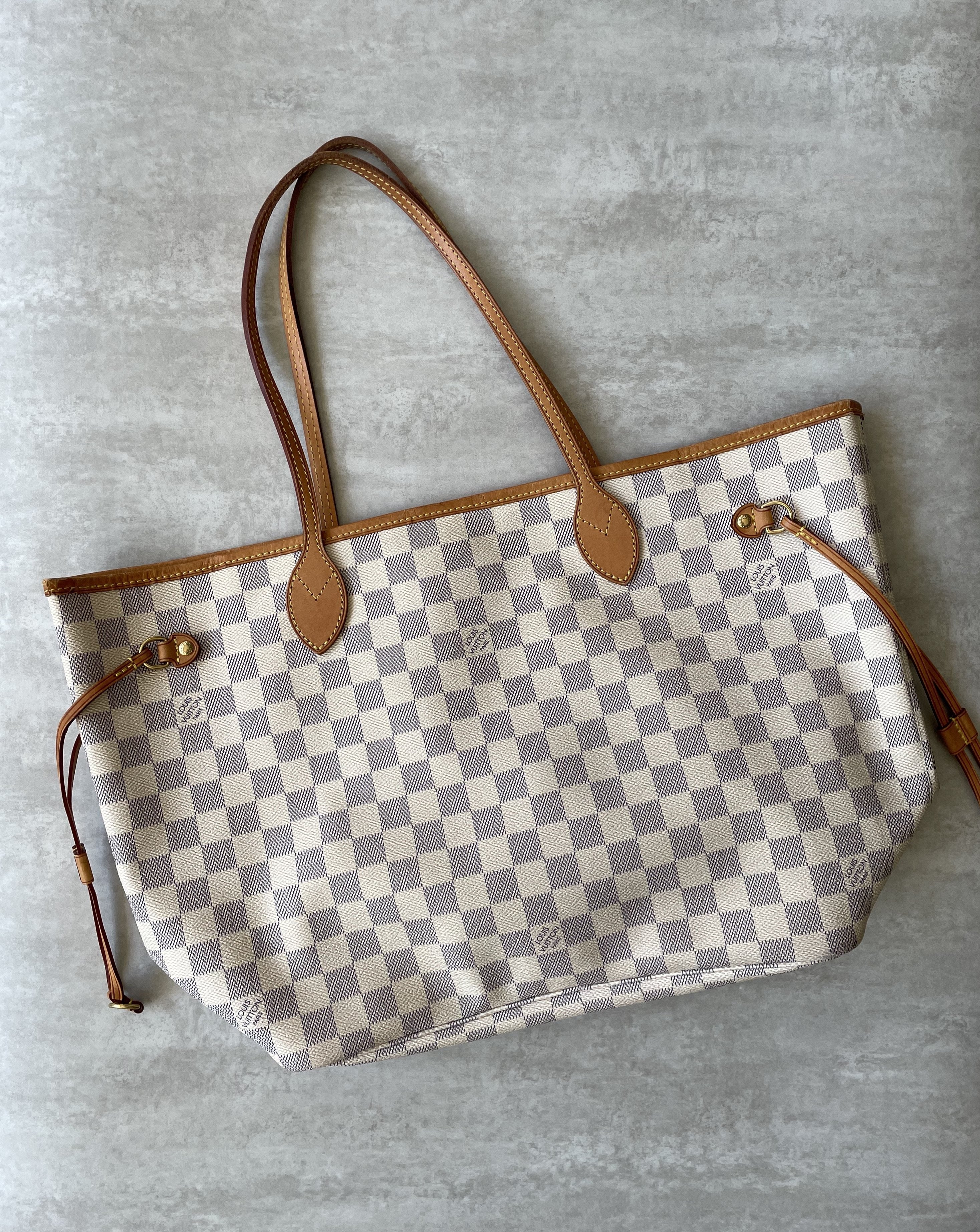 Neverfull MM Damier Azur – Keeks Designer Handbags