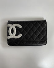 Load image into Gallery viewer, Chanel Cambon Wallet on a chain Black crossbody 
