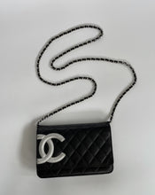 Load image into Gallery viewer, Chanel Cambon Wallet on a chain Black crossbody
