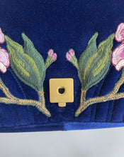 Load image into Gallery viewer, Gucci medium marmont velvet blue shoulder bag, modern, gucci modern bag