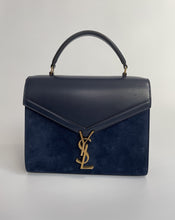 Load image into Gallery viewer, YSL, Saint Laurent, Cassandra top handle, Navy blue  Cassandra, Ysl Cassandra, Saint Laurent Cassandra, top handle ysl, Preloved ysl