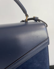 Load image into Gallery viewer, YSL, Saint Laurent, Cassandra top handle, Navy blue Cassandra, Ysl Cassandra, Saint Laurent Cassandra, top handle ysl, Preloved ysl