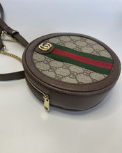 Load image into Gallery viewer, Gucci, Gucci backpack, Gucci round backpack, gucci mini backpack, gucci ophidia backpack, gucci web supreme backpack