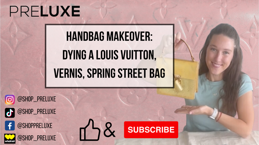 Handbag Makeover - Dying a Louis Vuitton Vintage bag + GLITTER