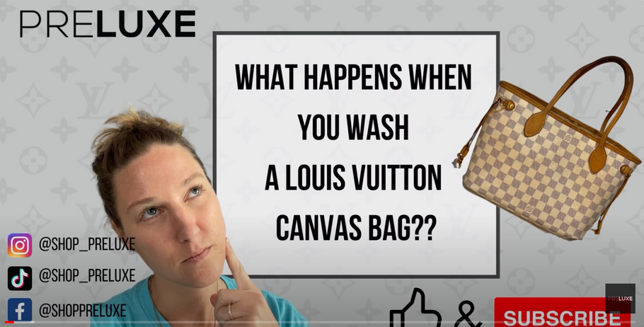 Washing your Louis Vuitton canvas handbag in the washing machine