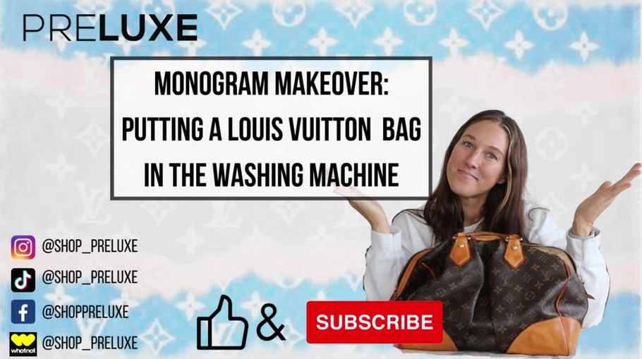 Monogram Handbag Makeover - Cleaning a vintage LV bag in the washing machine?