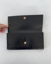 Load image into Gallery viewer, YSL. Yves saint laurent, Preloved YSL, Preloved saint laurent, Belle de jour clutch, YSL clutch, Vintage YSL, Vintage clutch, Black patent leather clutch, YSL black clutch, preloved hanbdbag, clutch, preluxe
