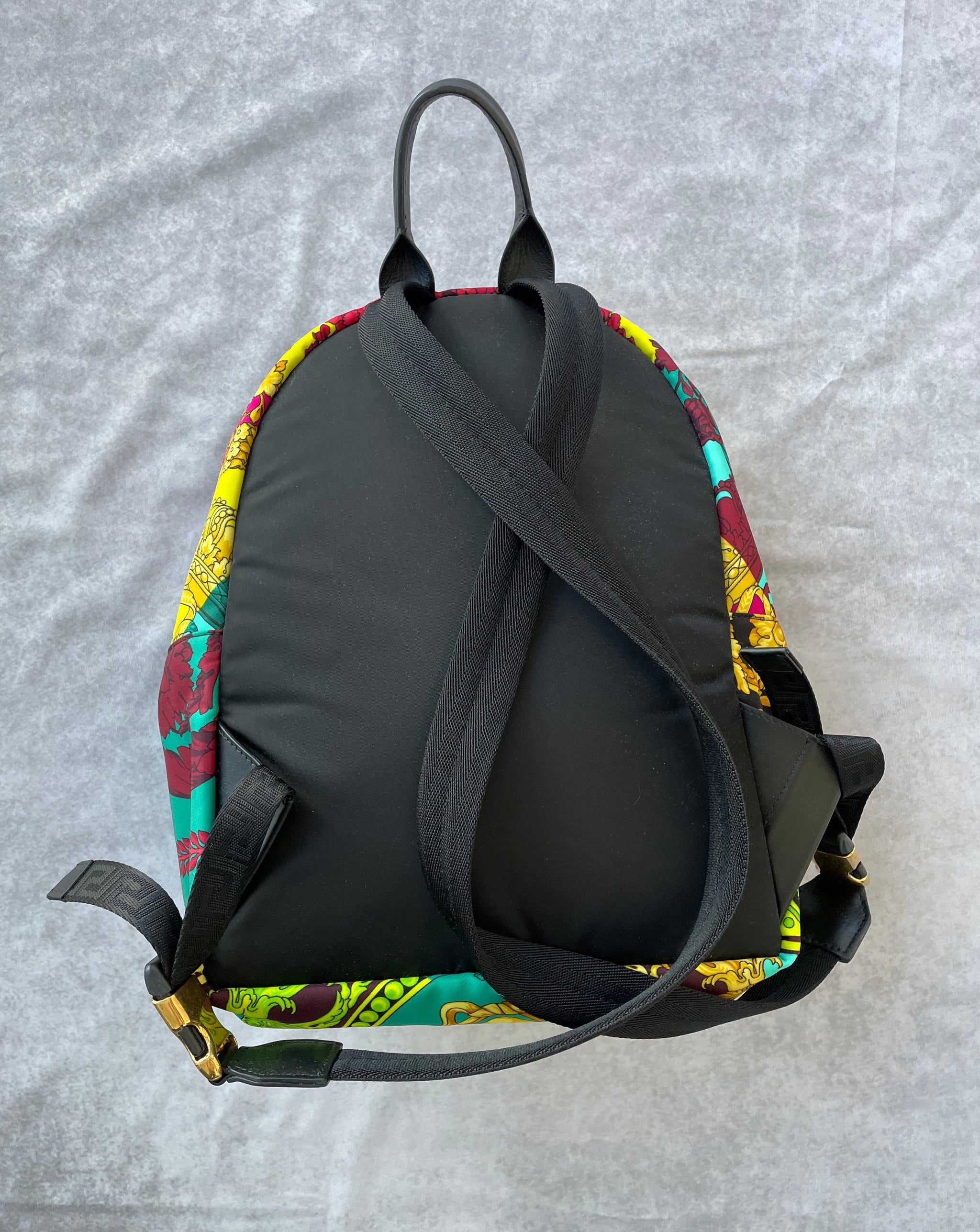 VERSACE | MEDUSA NYLON ZIP BACKPACK | MULTI PRINT – PRELUXE