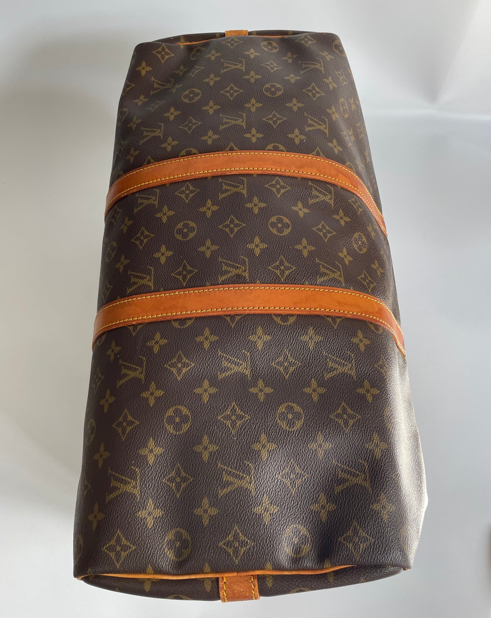 Louis Vuitton Retiro Brown Monogram Nior Black Satchel Duffle