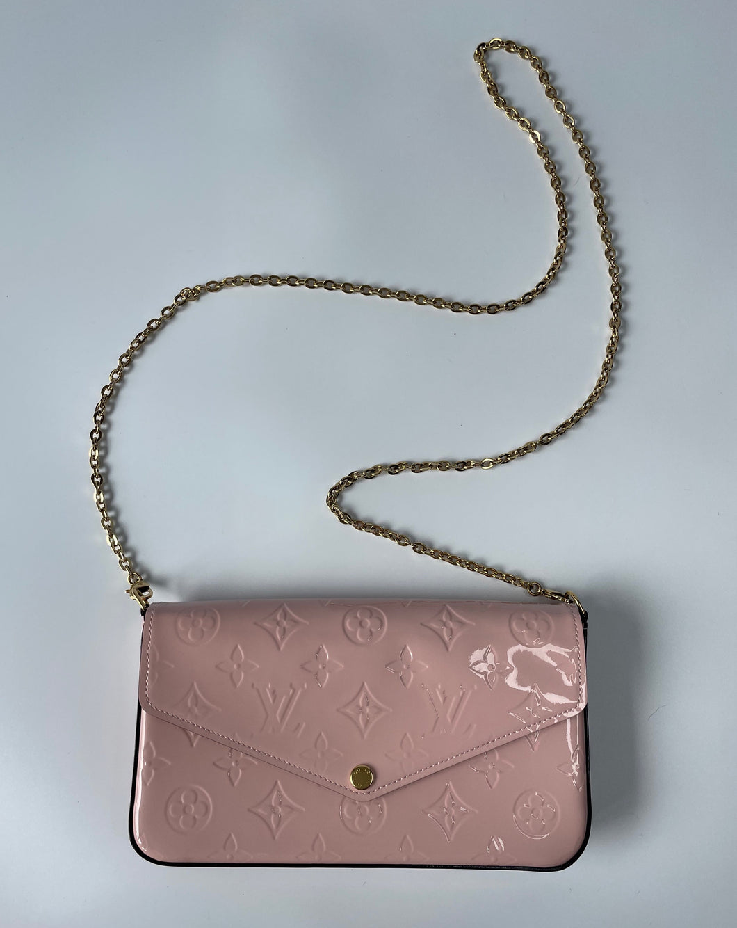 Louis Vuitton Monogram Vernis Pochette Felicie - Pink Crossbody Bags,  Handbags - LOU730831