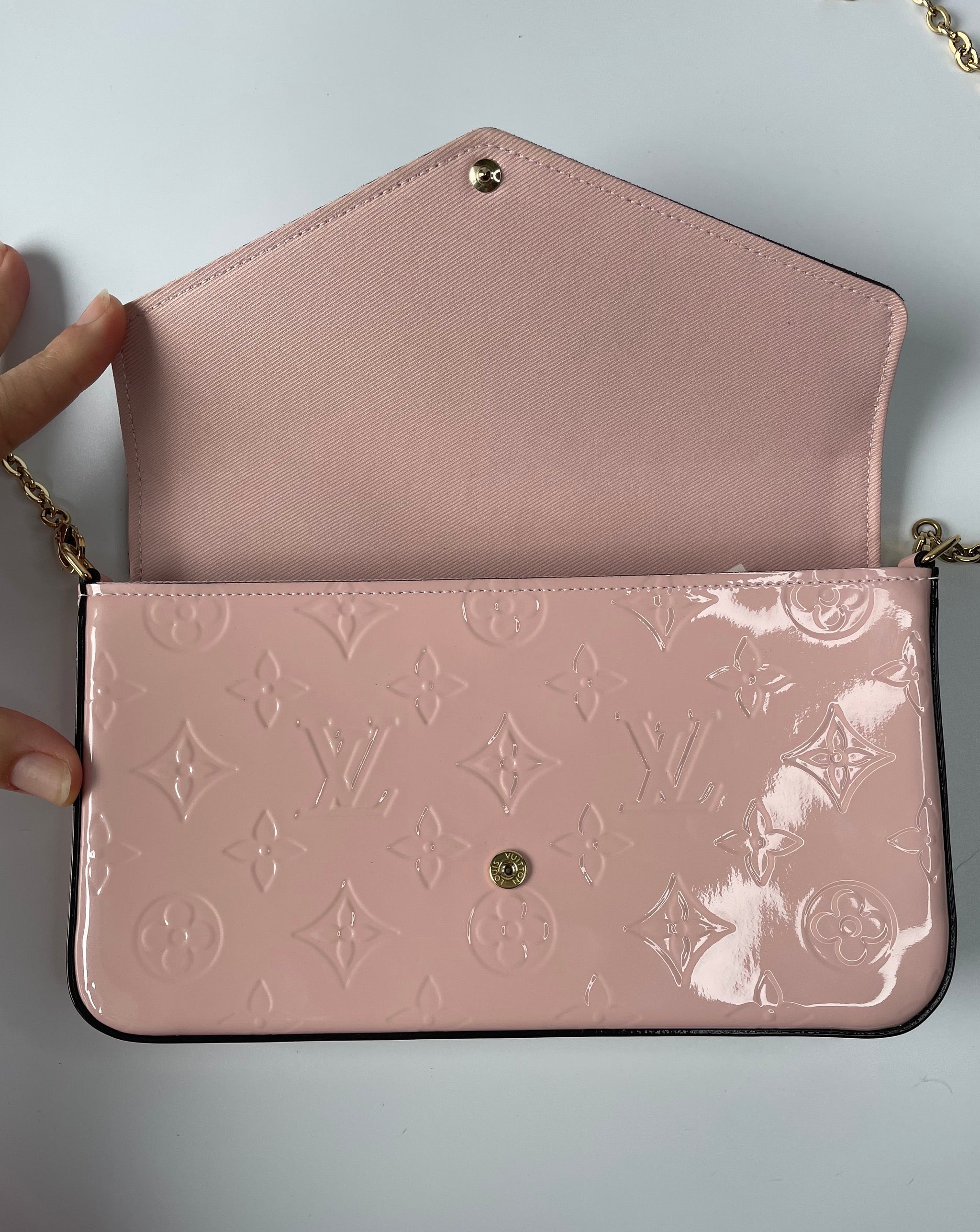 LOUIS VUITTON | VERNIS POCHETTE FELICIE | PINK – PRELUXE