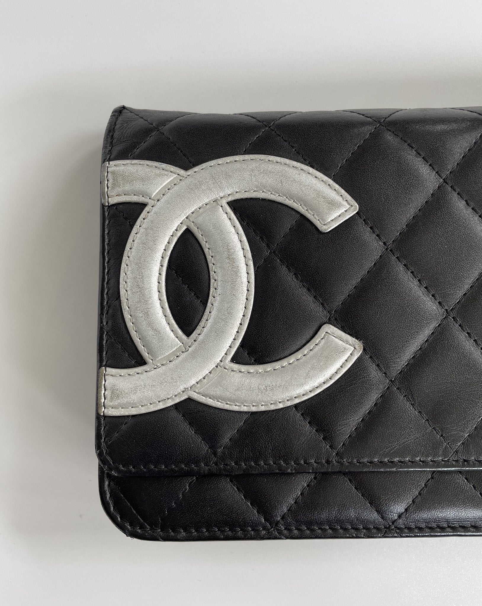 CHANEL / CAMBON WALLET ON CHAIN / BLACK – PRELUXE
