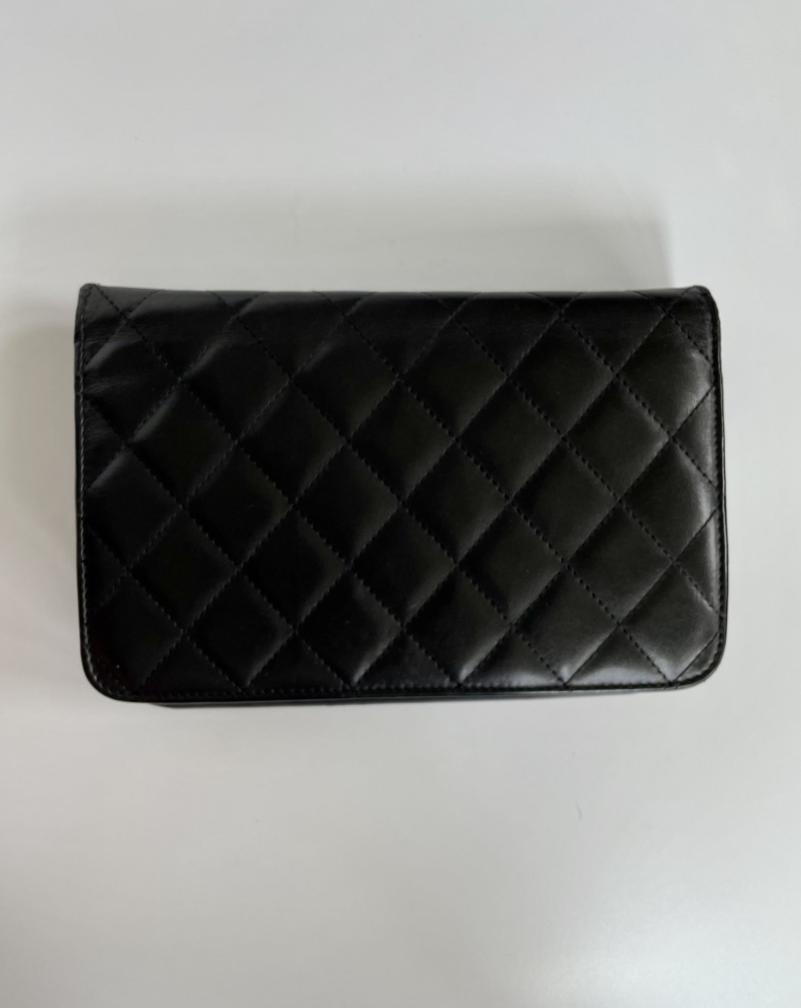 CHANEL / CAMBON WALLET ON CHAIN / BLACK