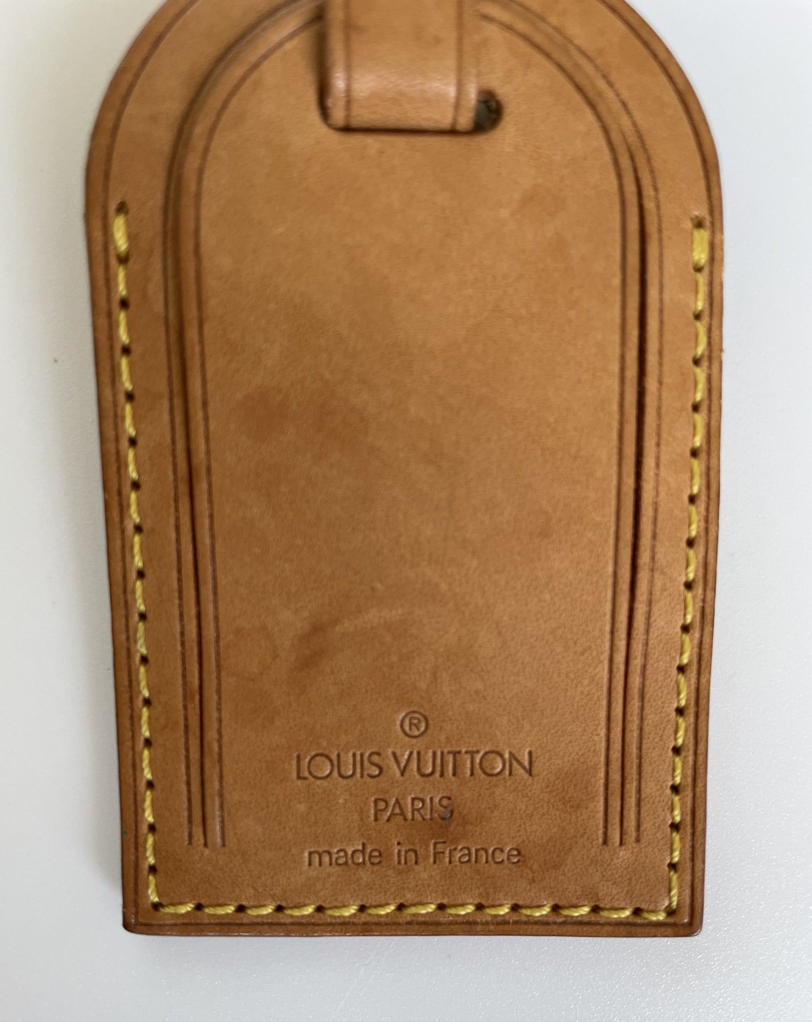 Louis Vuitton Calfskin Luggage Tag Vachetta